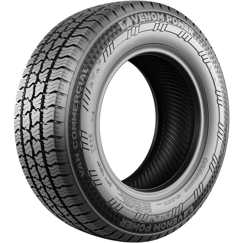 4 Tires Venom Power Van-Co AllSeason 235/65R16 Load F 12 Ply Van Commercial