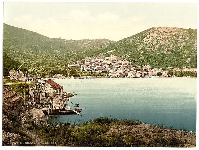 Photo:Bucarri Croatia Austro-Hungary 1890s Harbor Bay View from East