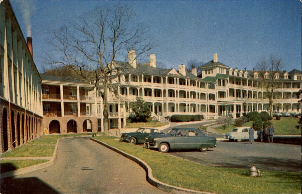 Motor Inn and Hotel Natural Bridge Virginia VA vintage cars ~ 1950s
