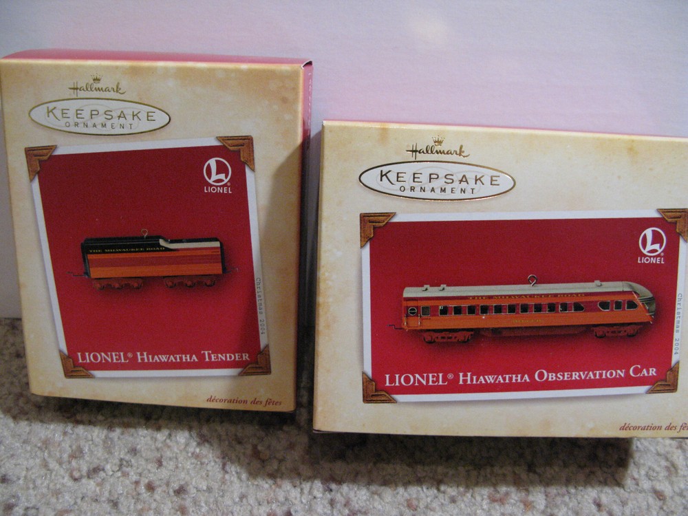 Hallmark Hiawatha Observation Car with Tender - Model Train Collectible