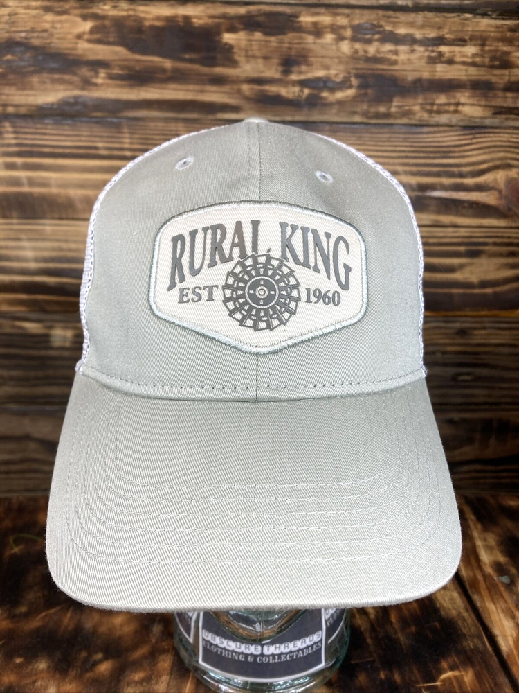 Rural King Mesh Back Stretch Fitted Baseball Cap for Adults