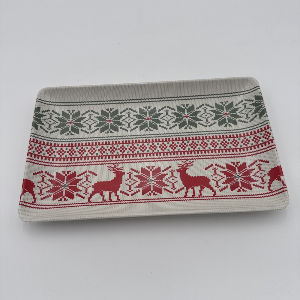 Hearth & Hand with Magnolia Tray Christmas Holiday Decor Melamine Serving Tray