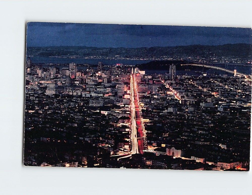 Postcard Aerial View San Francisco California USA
