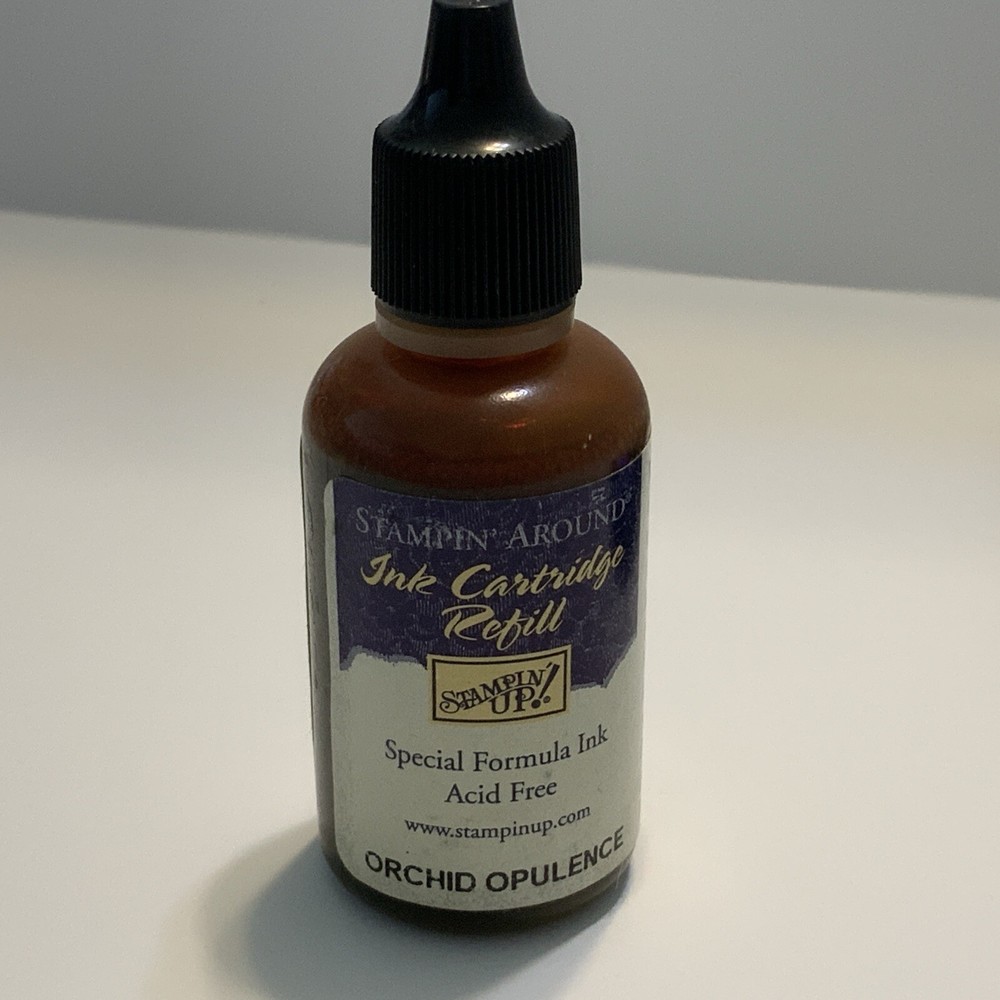 Stampin Up Ink Cartridge Refill ORCHID OPULENCE Large 1.5 oz Bottle ROLLER WHEEL