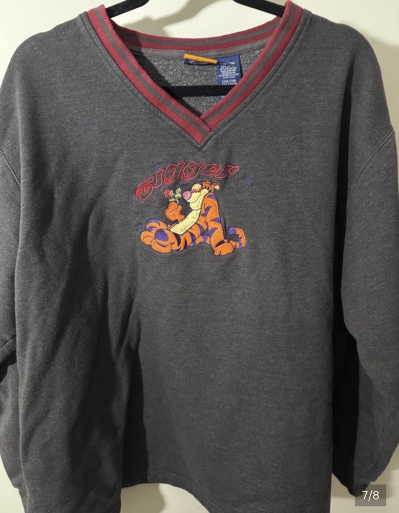 Vintage 90s Disney Winnie the Pooh Tigger Pullover Sweatshirt 22W / 24W