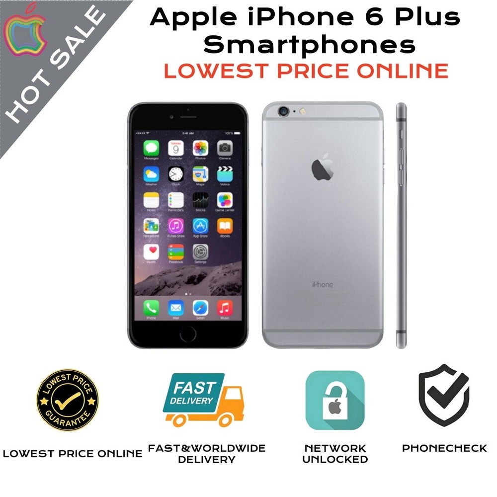 【On Sale】Apple iPhone 6 Plus-64GB-All Colors Unlocked Smartphone-Excellent @Igw