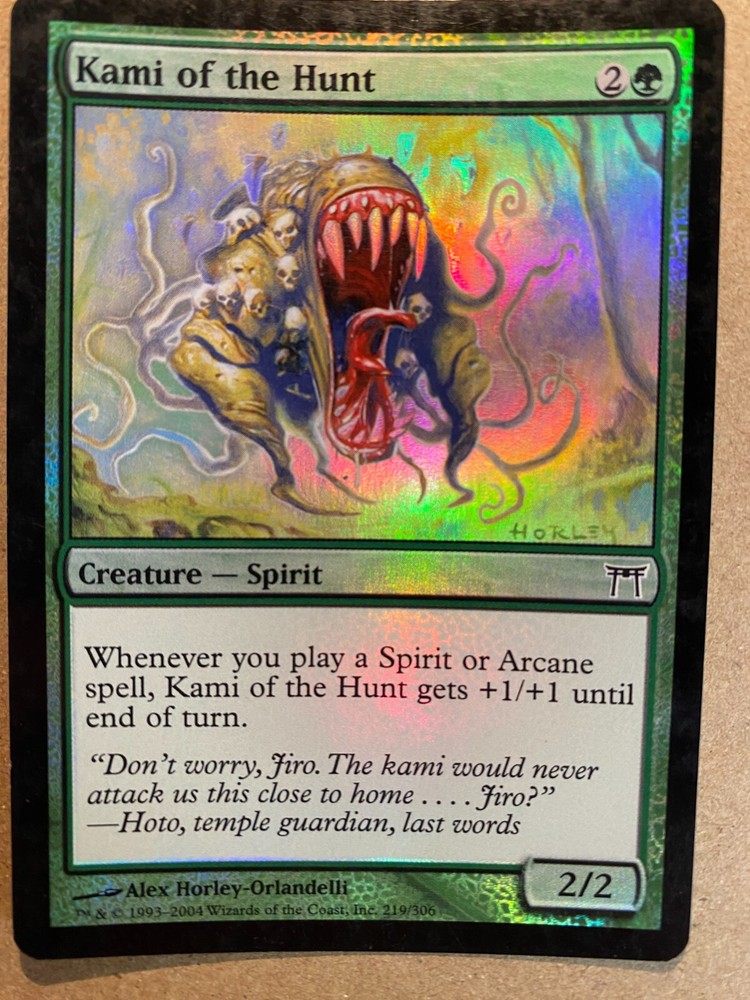 MTG 1x FOIL Kami of the Hunt Champions of Kamigawa Magic the Gathering x1 MP