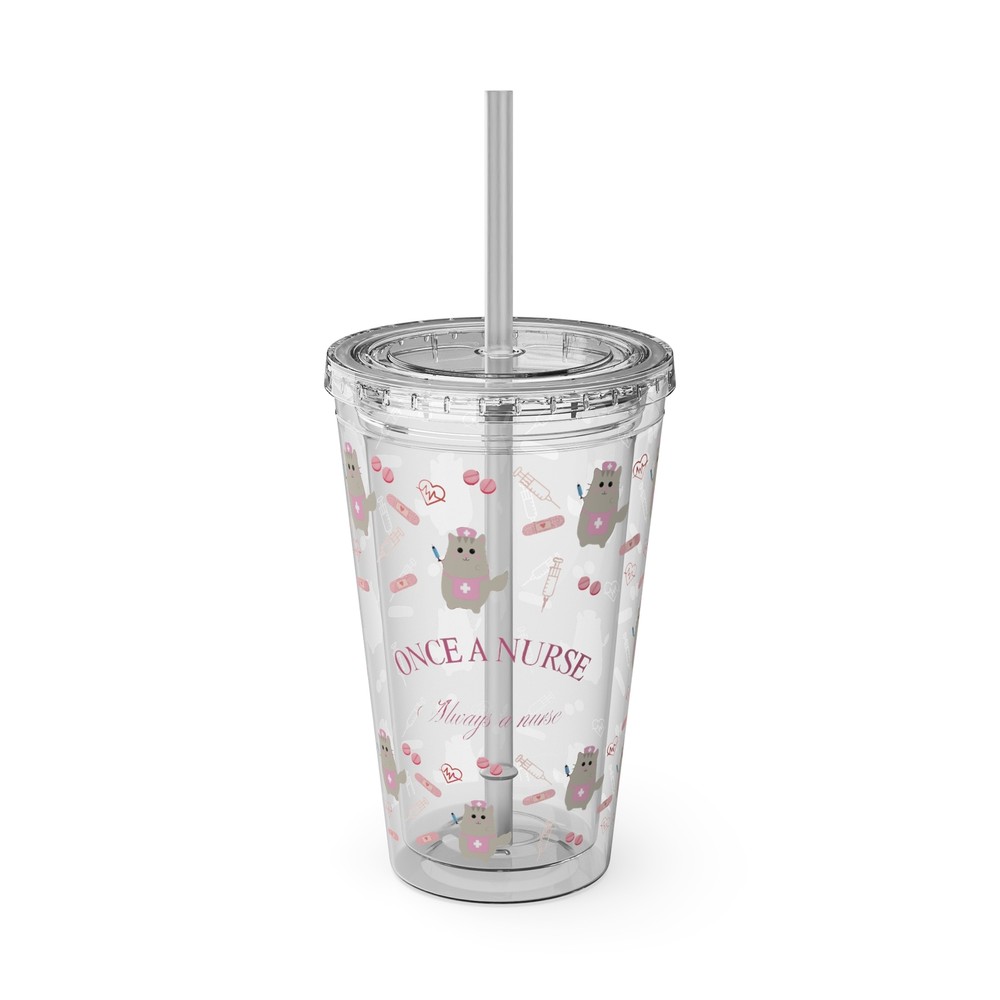 Nurse Tumbler Gift for Nursing Students - Clear Travel Mug  