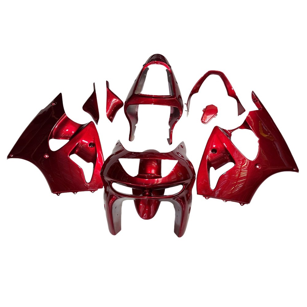 Injection Candy Red Fairing Kit for Kawasaki Ninja ZX6R 636 1998 1999 Bodywork