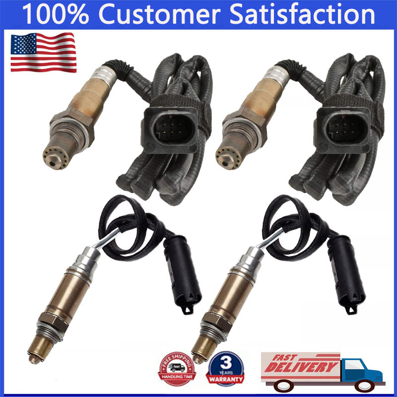 4PCS Upstream+Downstream Oxygen Sensor For BMW 2003-2006 325CI 2.5L 330CI 3.0L