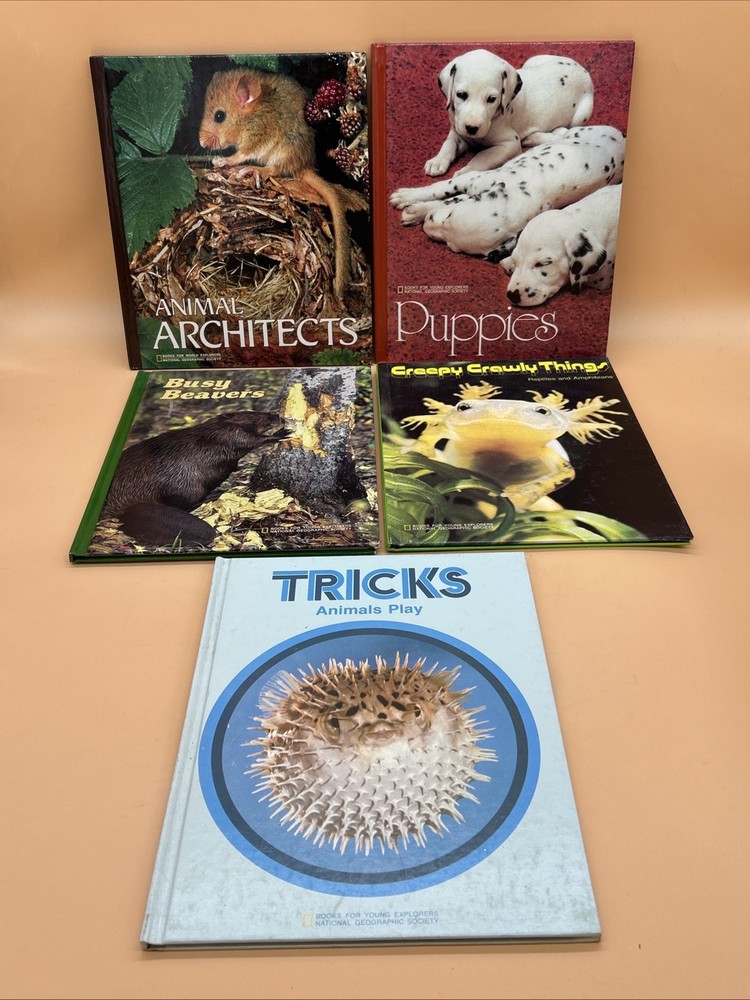 National Geographic Society Books for Young Explorers & World Book Lot Of 5