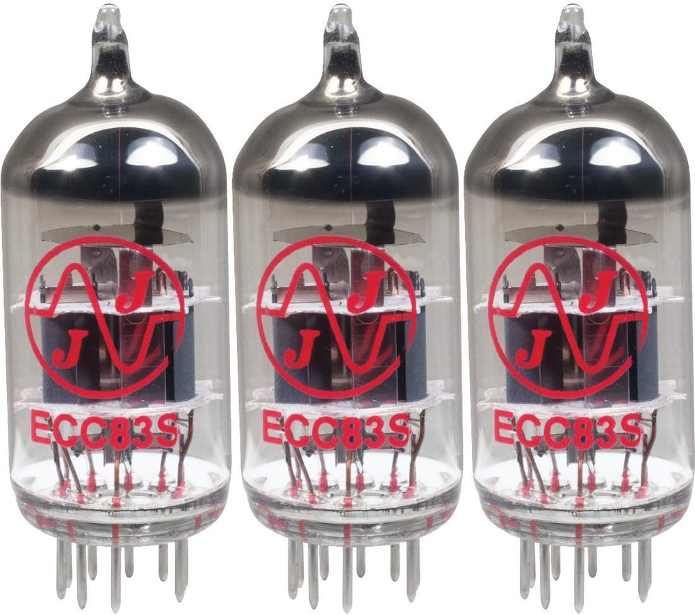 JJ 12AX7 ECC83 Preamp Vacuum Tubes 3-Pack for Amp Replacement