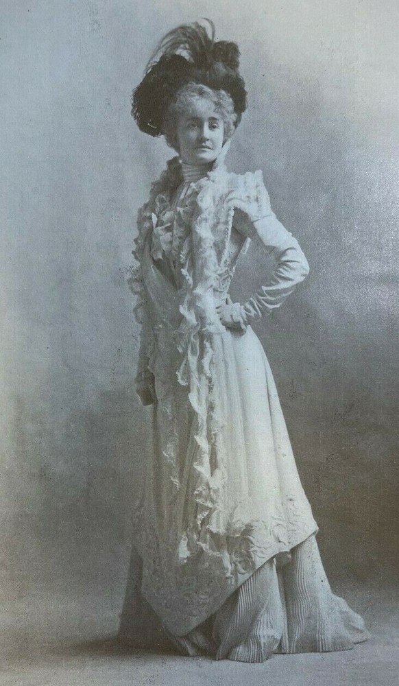 1899 Vintage Magazine Illustration Actress Grace George