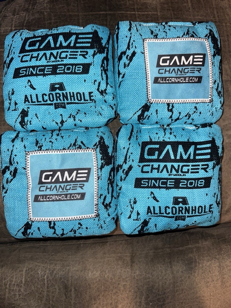 Game Changer ACL Pro 2020-2021 Cornhole Bags Set of 4 Blue/Black