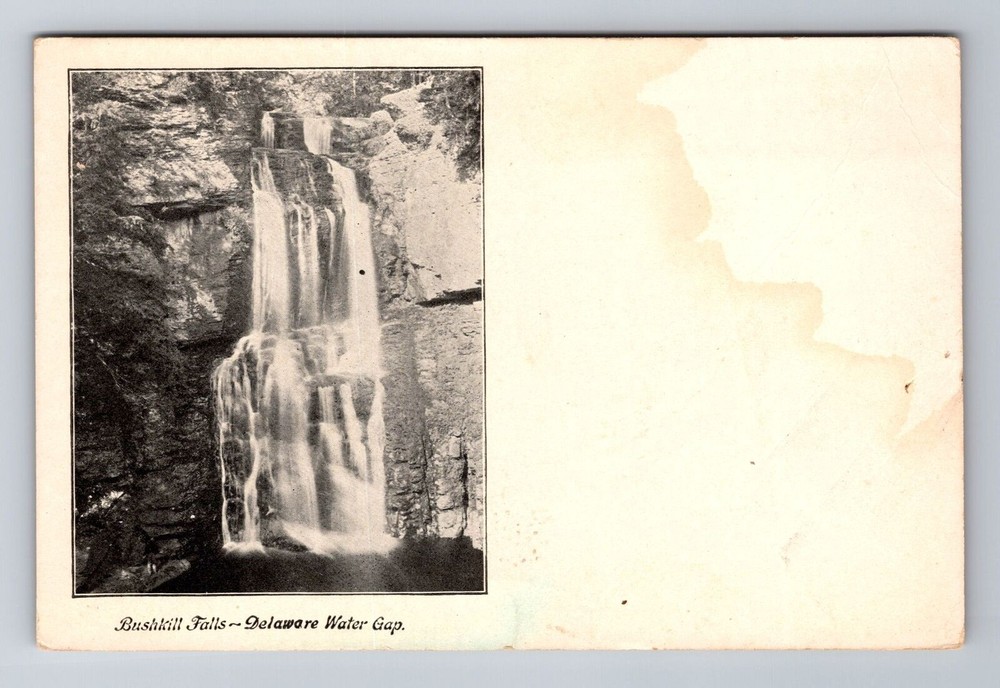 Delaware Water Gap PA-Pennsylvania, Bushkill Falls, Antique Vintage Postcard