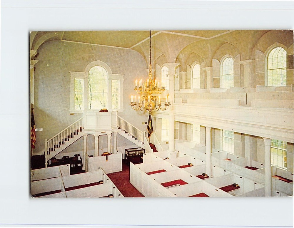 Postcard Old First Church of Bennington Vermont USA