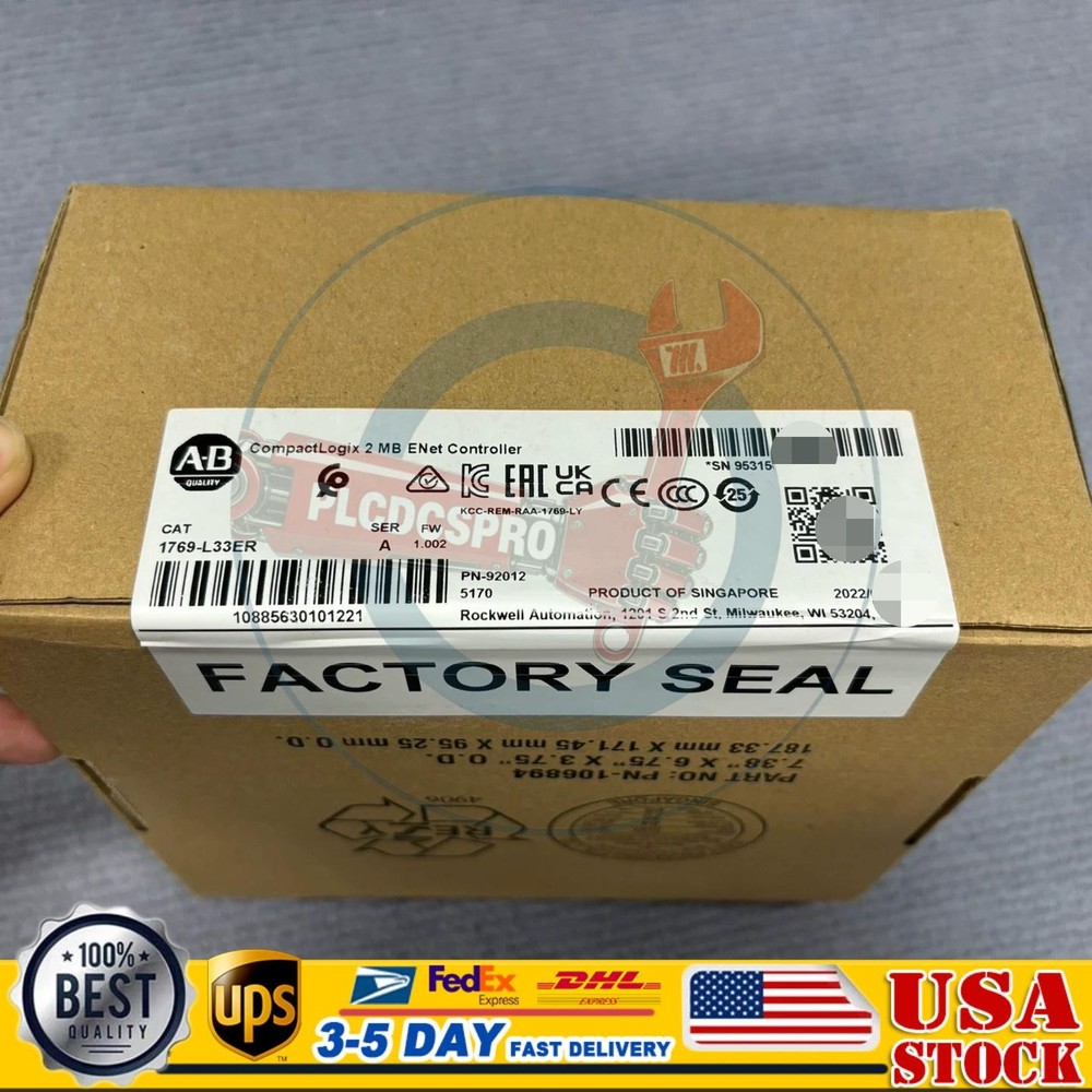 Allen-Bradley AB 1769-L33ER / A CompactLogix 2MB Enet Controller 1769L33ER USA