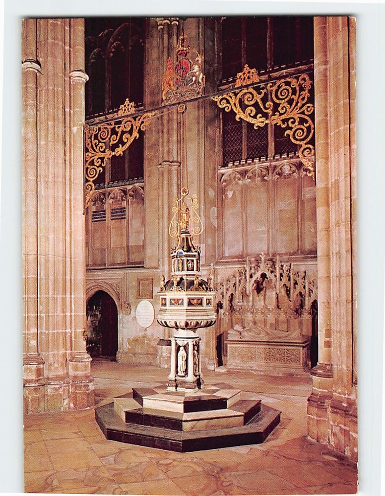 Postcard Nave Front Canterbury Cathedral England