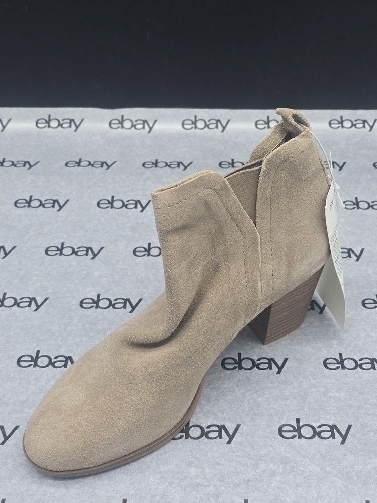 206 Collective Women's Leather Ankle Boot, Size 8, Tan