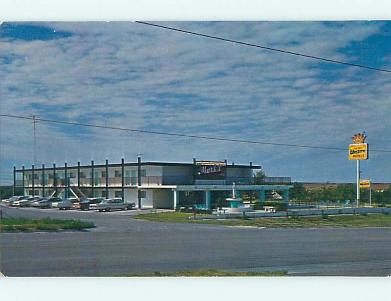 Unused Pre-1980 OLD CARS & MARK V INN MOTEL Phillipsburg Kansas KS u2339