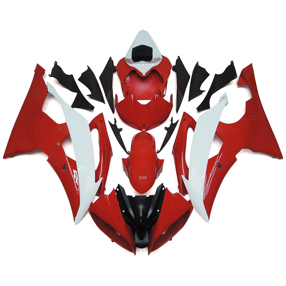 Injection Red White Fairing Kit for Yamaha YZF R6 2008-2016 YZF-R6 ABS Bodywork