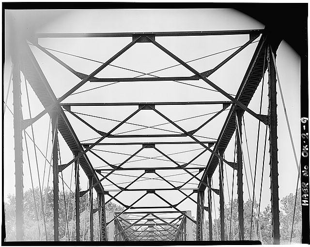 9. Detail View Of Upper Strut And Bracing System Of Northern Span, Looking