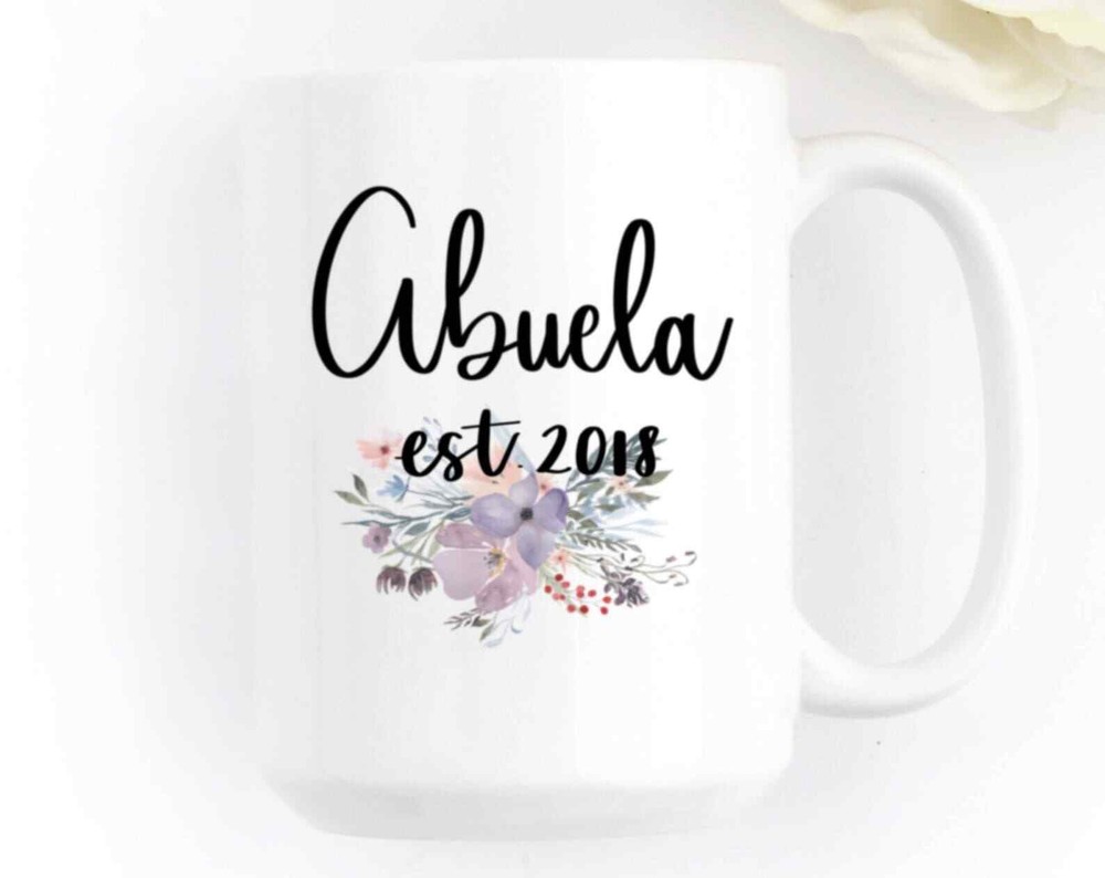 Abuela Mug Gift For New Abuela Grandparent Pregnancy Reveal Reveal To Abuela New