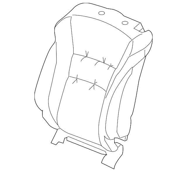 Genuine Honda Seat Back Cover 81121-T3L-A11ZA