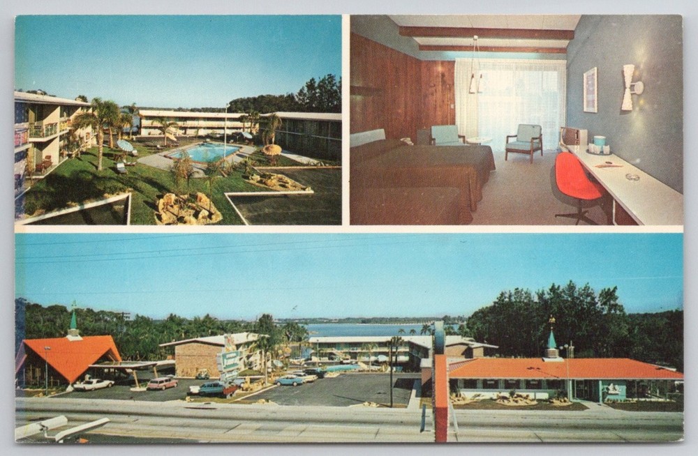 Howard Johnson's Motor Lodge Restaurant Orlando Florida Chrome Postcard