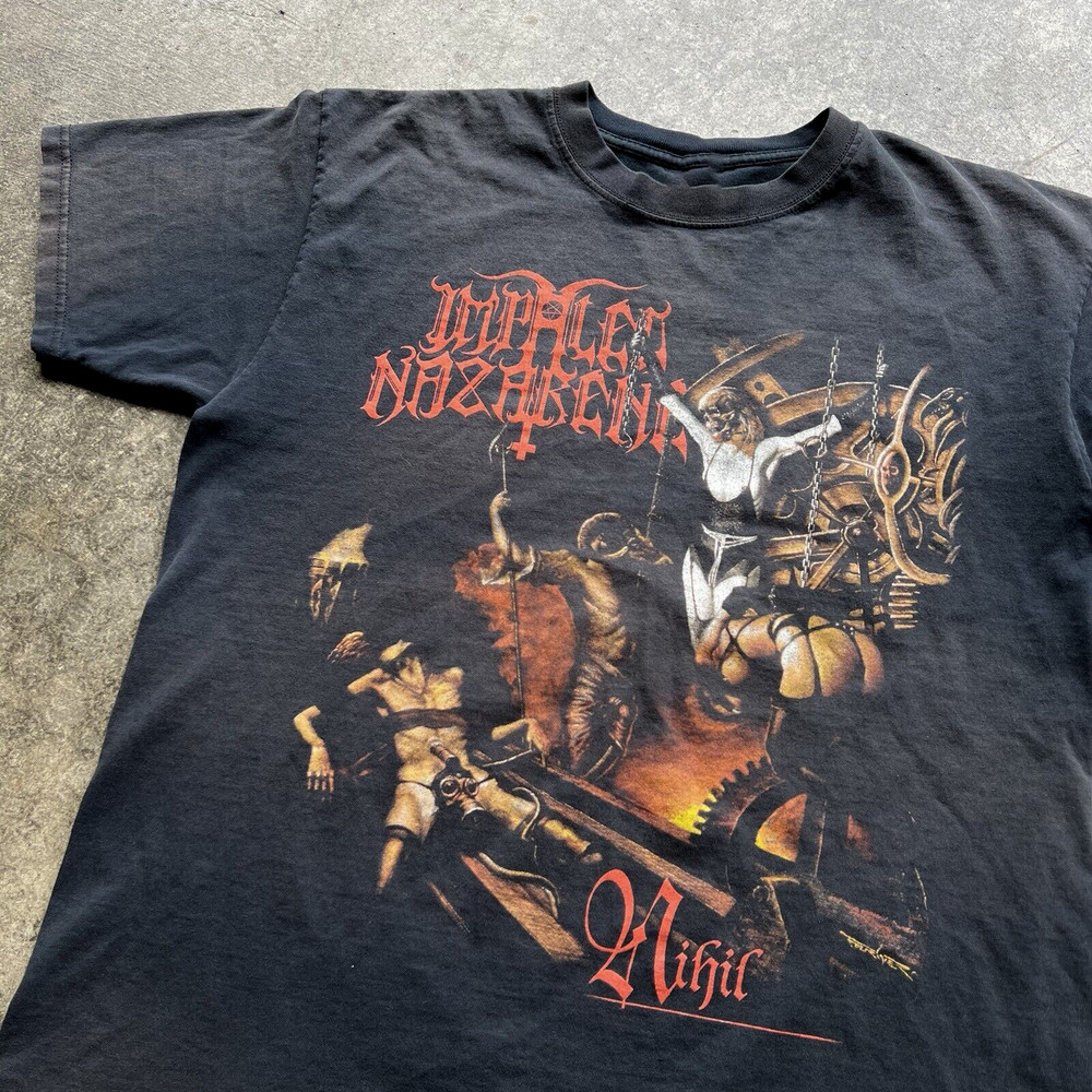 Band Impaled Nazarene Nihil Album Shirt Adult Tee S To 2345XL