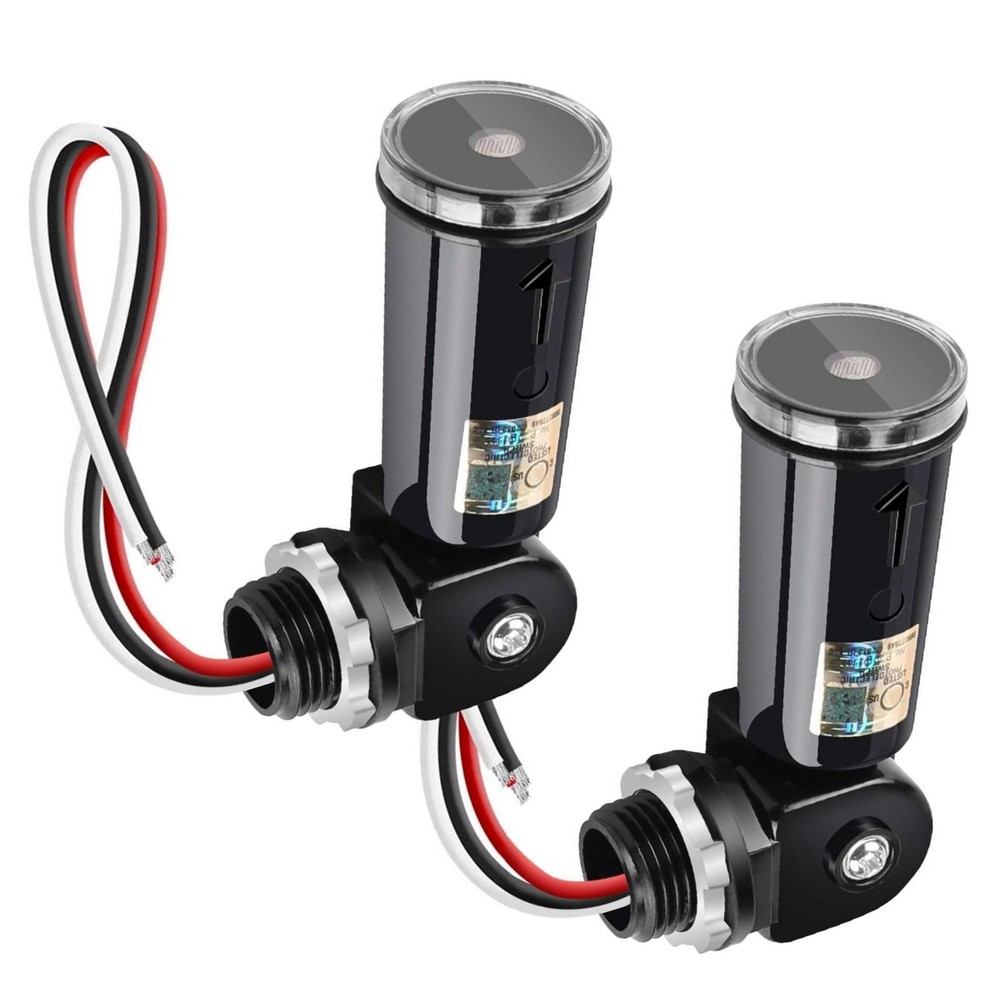 Photocell Switch for Outdoor Lights Dusk to Dawn 120V 1000W Surge Protection