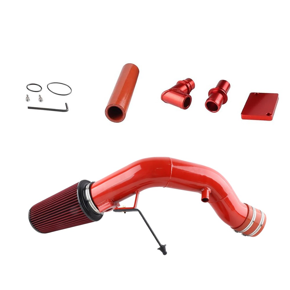 Front Engine Cold Air Intake Kit Red For 2003-07 Ford F-250 F-350 Excursion 6.0L