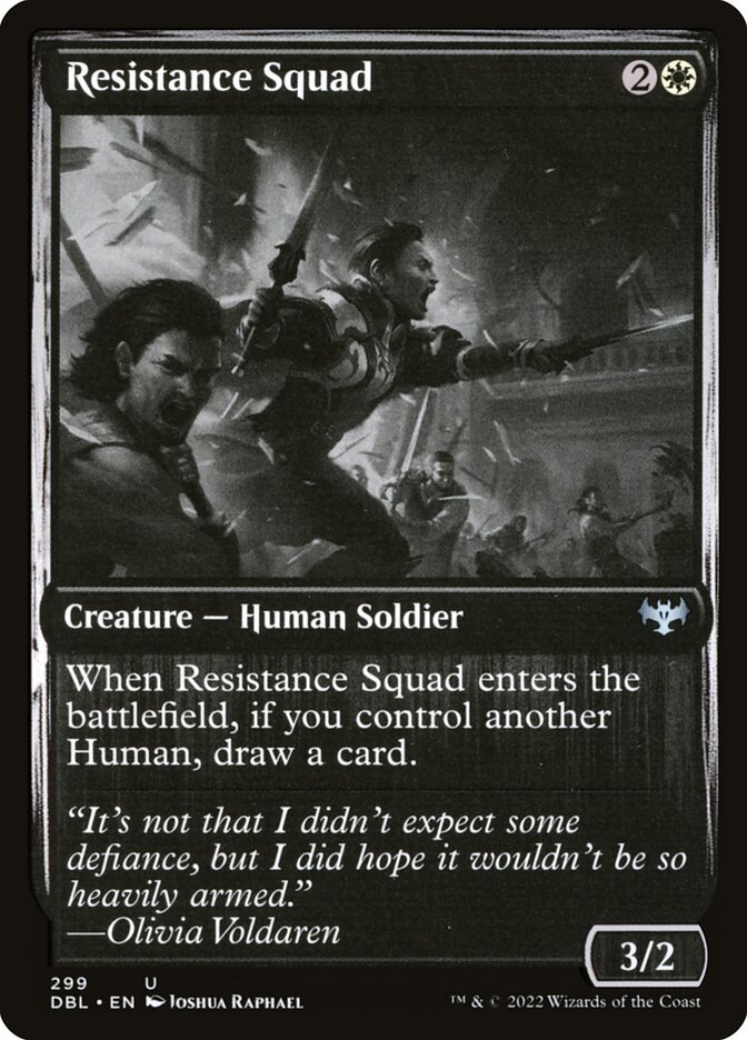 MTG Magic the Gathering Resistance Squad (299/633) Innistrad Double Feature LP