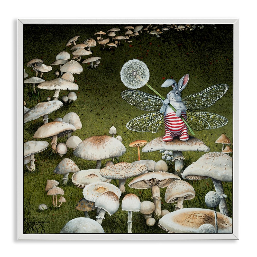Fairy Bunny on Framed Giclee Art Design by Maggie Vandewalle