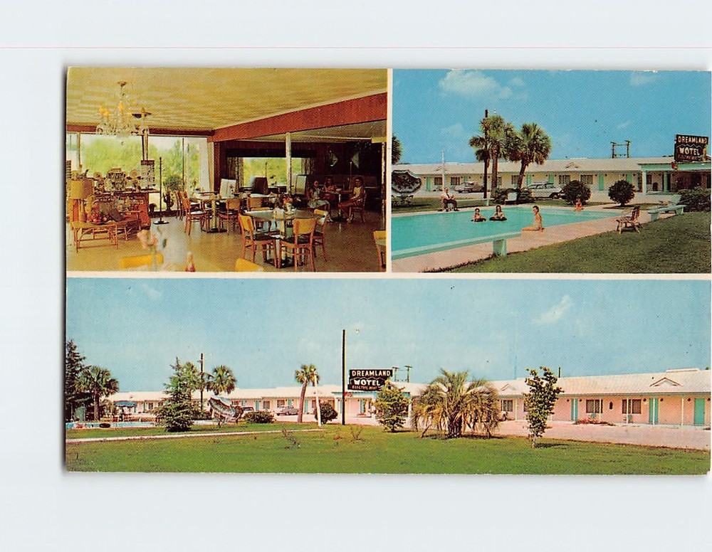 Postcard Dreamland Motel Sylvania Georgia USA