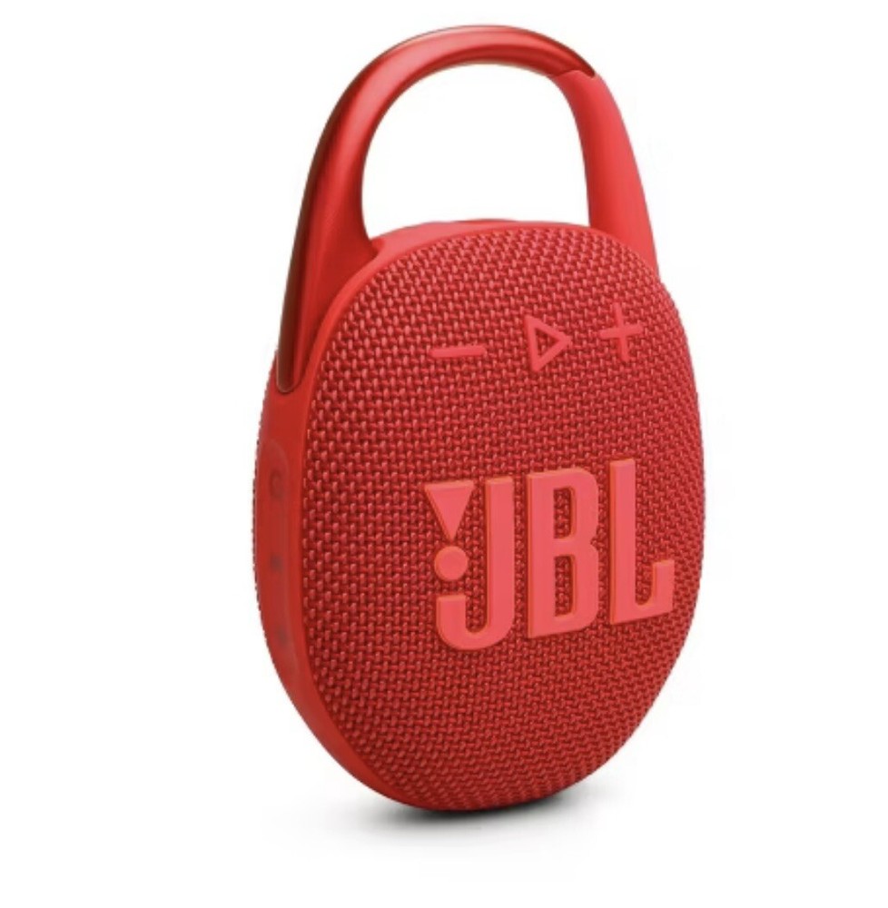 JBL Clip 5 Red Portable Bluetooth Speaker