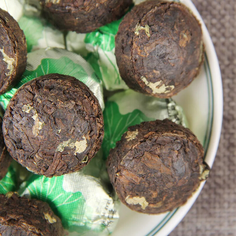 Yunnan Lotus Leaf Pu'er Ripe Tea Scented Tea Xiaotuo Tea Herbal Tea 500g