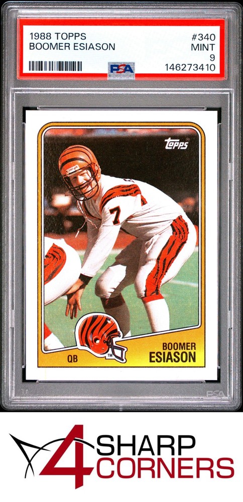 1988 Topps #340 Boomer Esiason Bengals Psa 94SC: Leading the industry in consignment services!