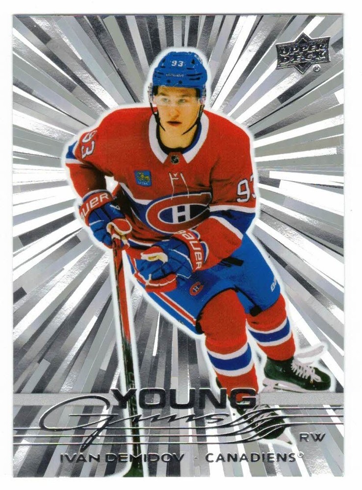2025-26 Upper Deck Series 1 Outburst Ivan Demidov #205 Young Guns Canadiens