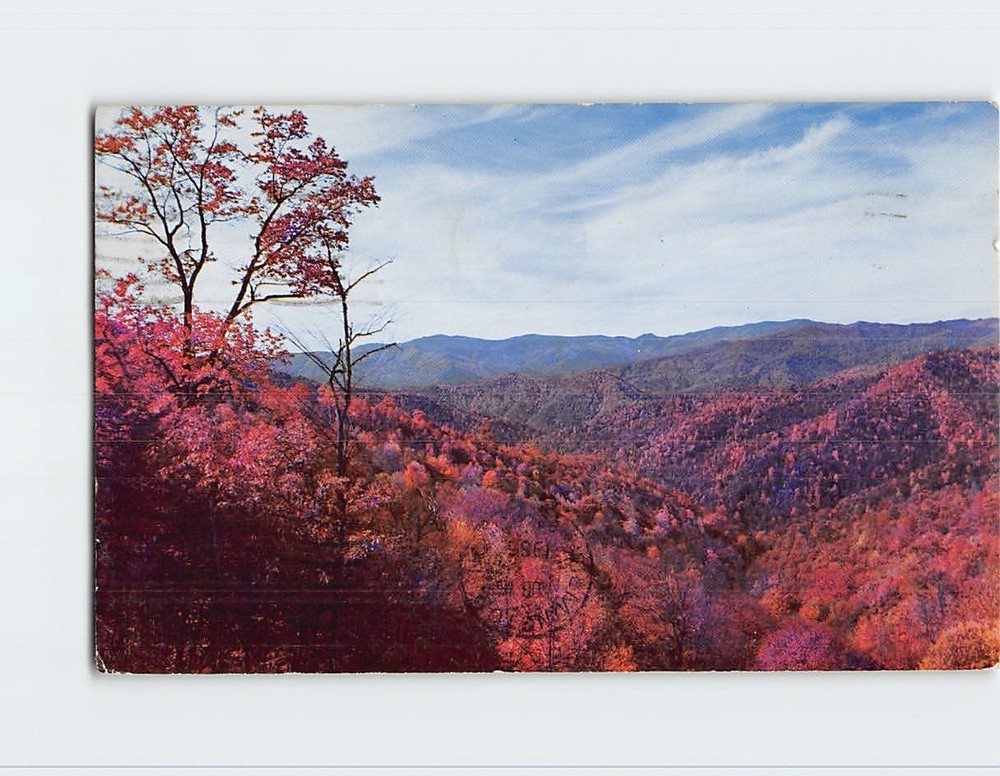 Postcard Panoramic View Great Smoky Mountains National Park USA