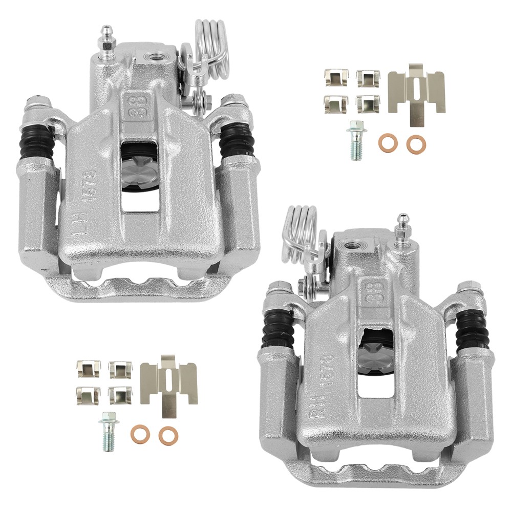 For 2003-2004 Ford Mustang GT Rear Left Right Disc Brake Caliper w/ Bracket Pair