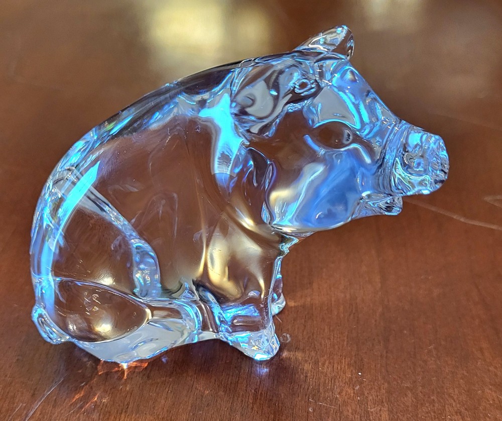 Princess House Crystal Pet Collection Penelope Pig 24% Lead Crystal Germany