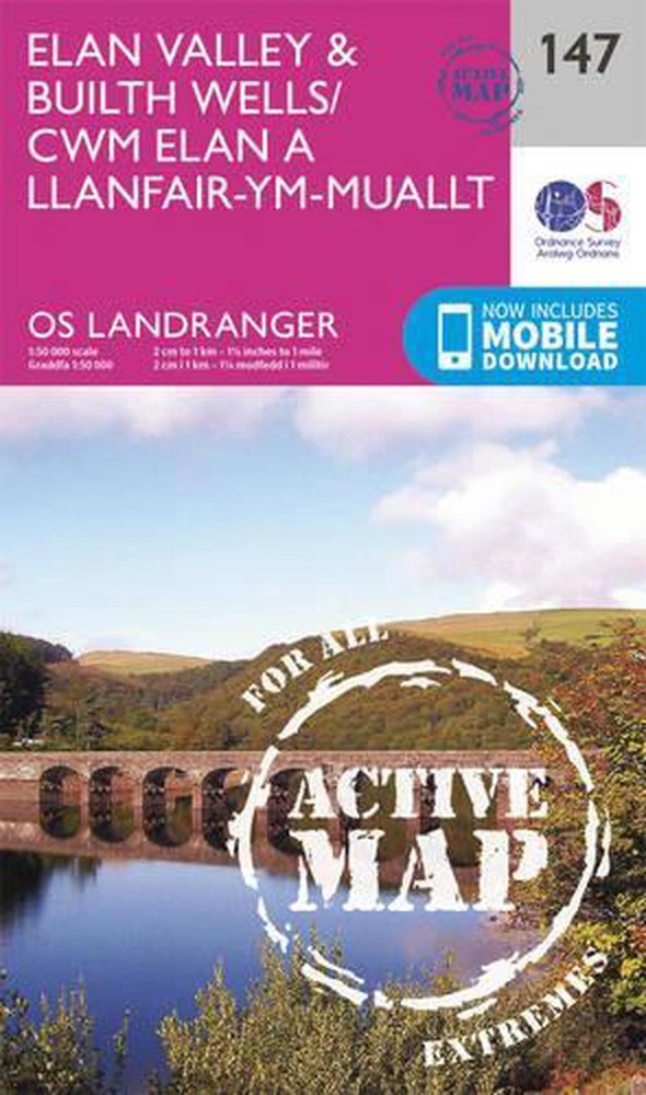 Elan Valley & Builth Wells by Ordnance Survey Folded Book