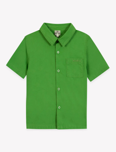 NWT Bonton boys cotton short sleeve Shirt - Lice Green smith size 10