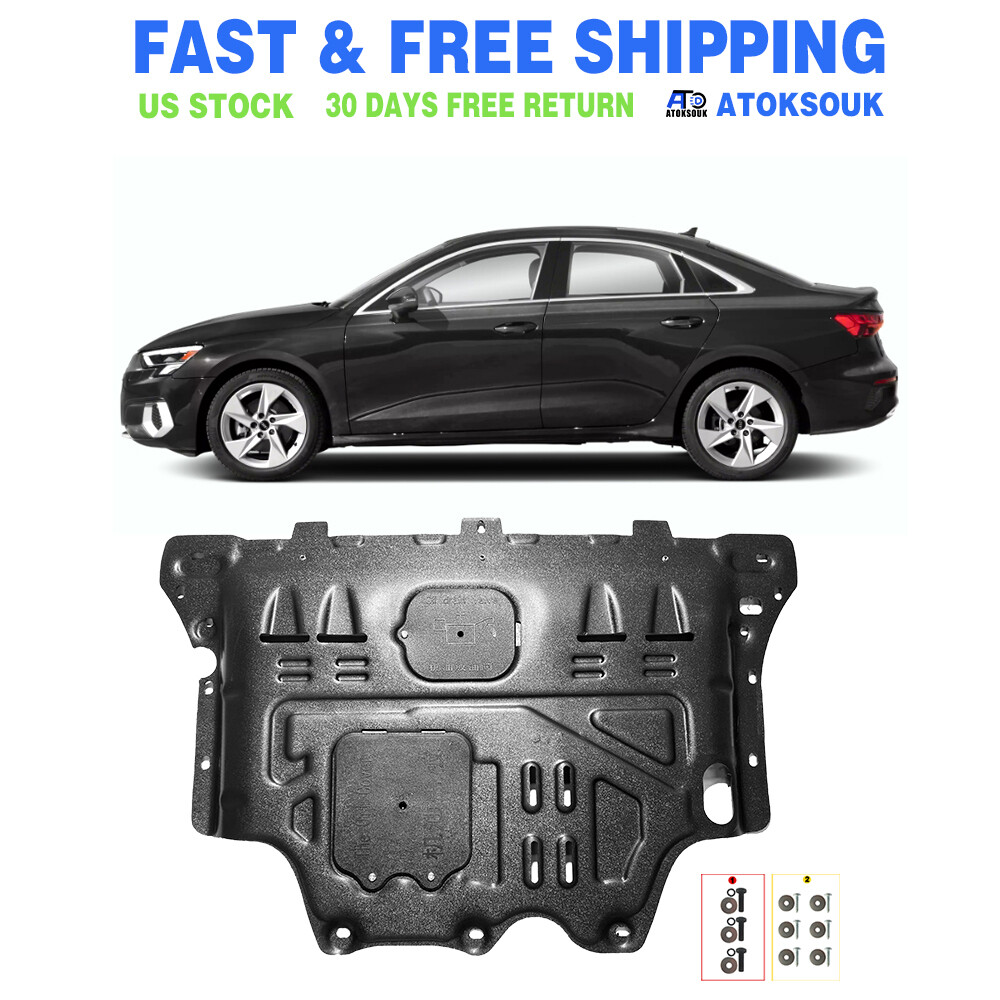 For Audi A3 2022-2024 Under Engine Splash Guards Front Engine Mud Flaps