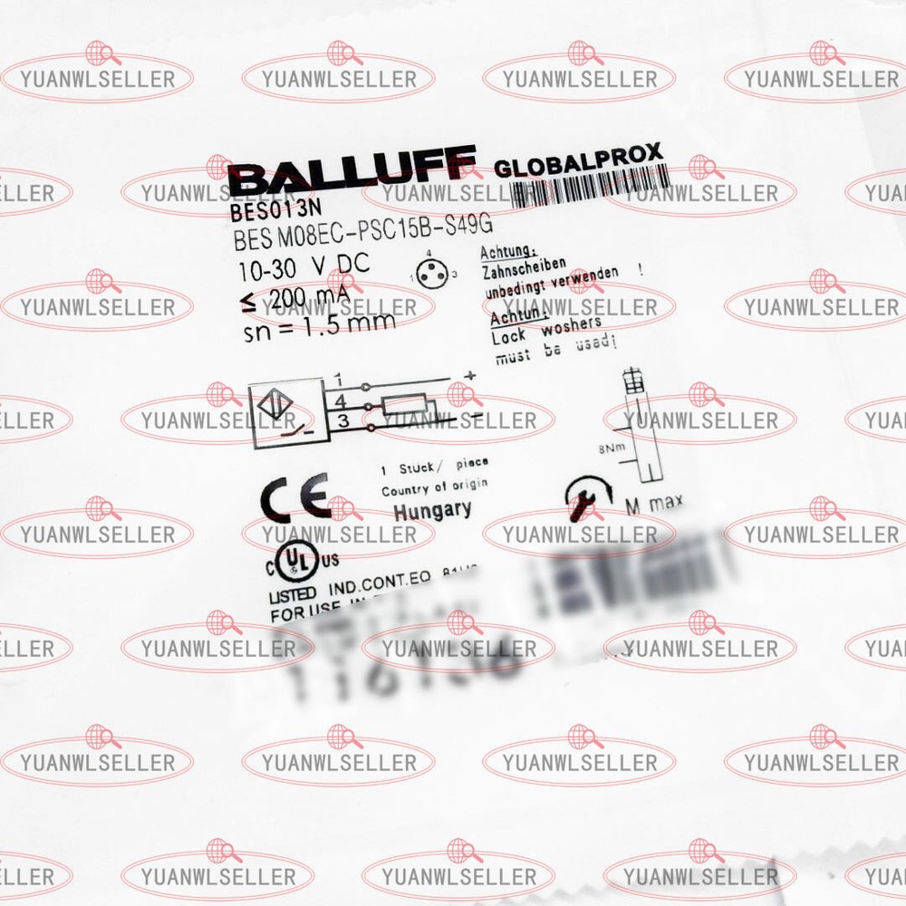 ONE New for Balluff BES013N BES M08EC-PSC15B-S49G Proximity Switch