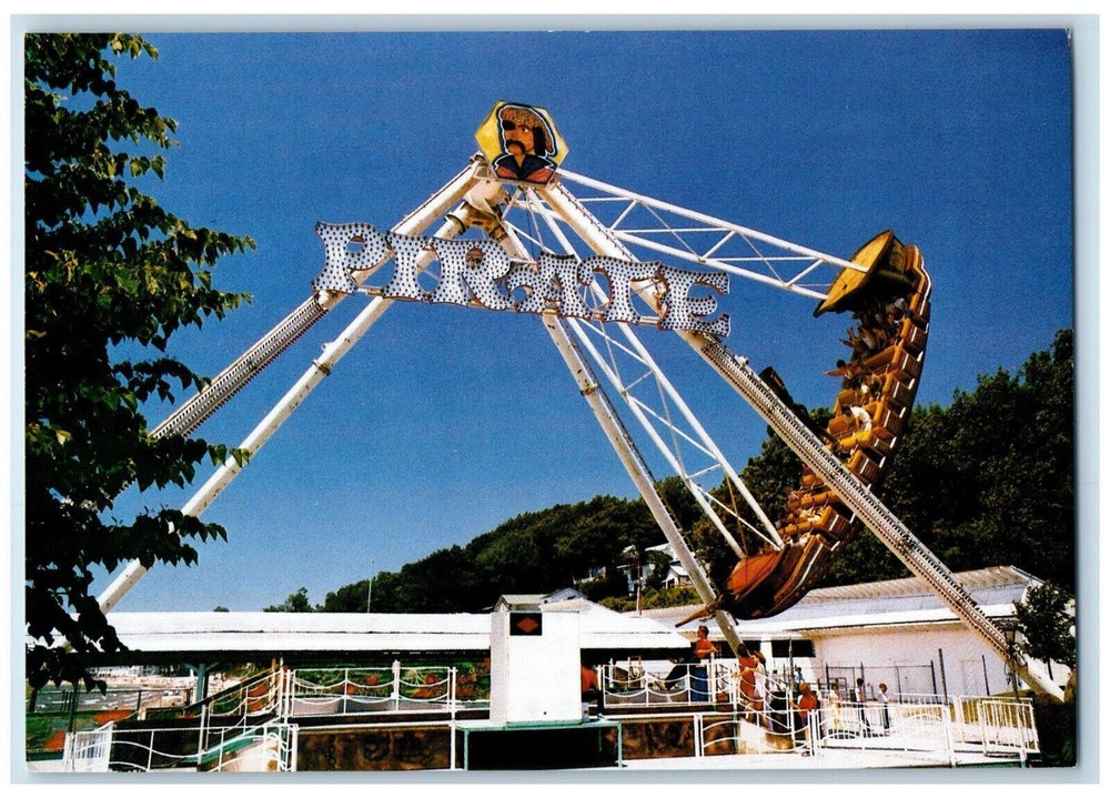 c1960's The Pirate Crystal Beach Amusement Park Crystal Beach Canada Postcard