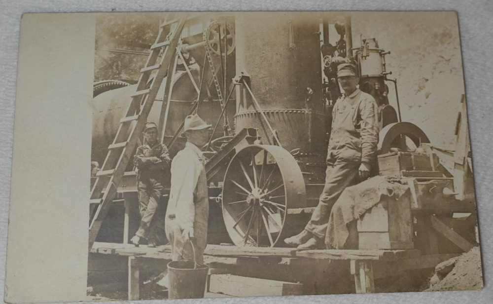 Men Industrial Workers Machinery Antique Original RPPC Postcard