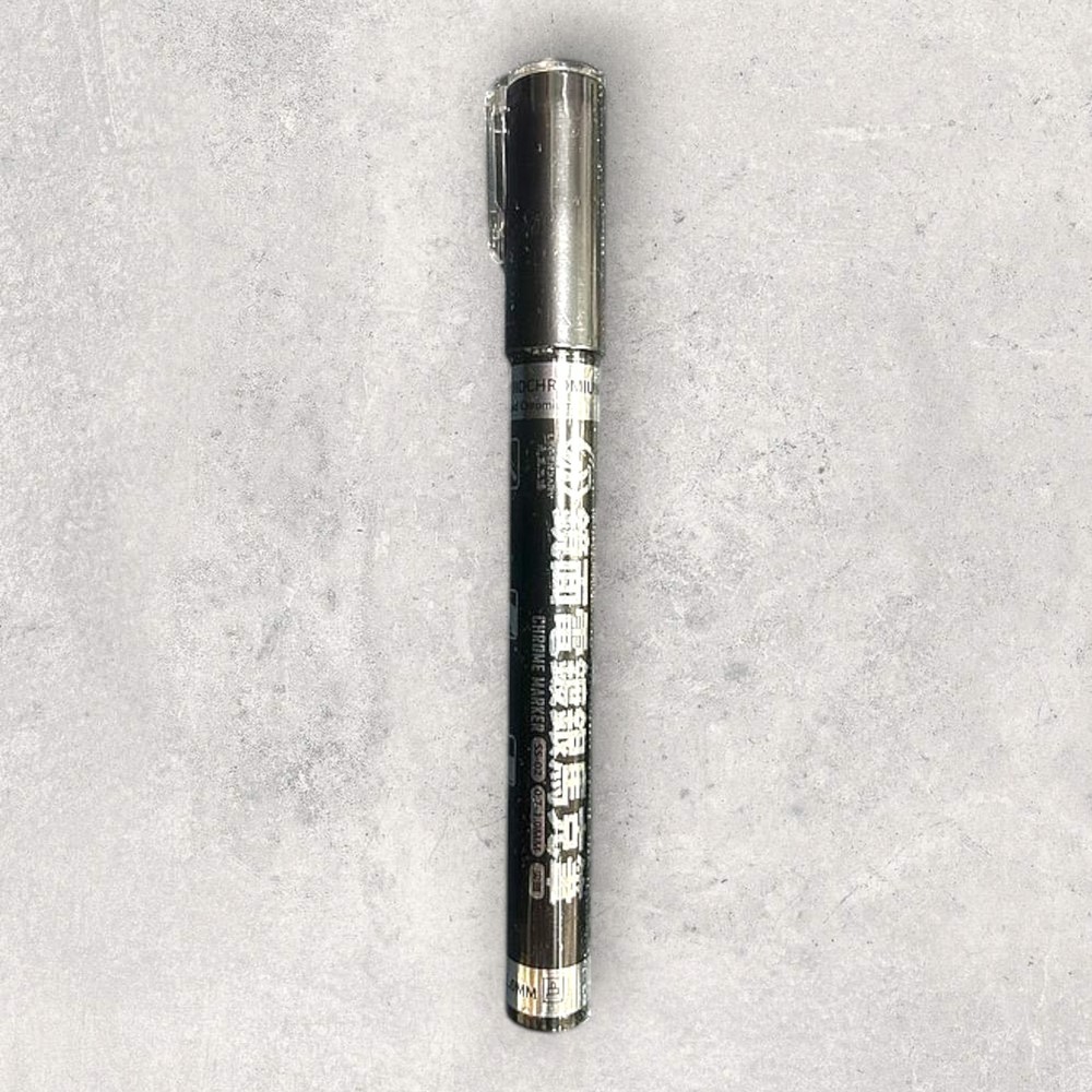 9527 Color Mirror Chrome Silver Marker Pen SS-02 Fine Tip for Scale Models
