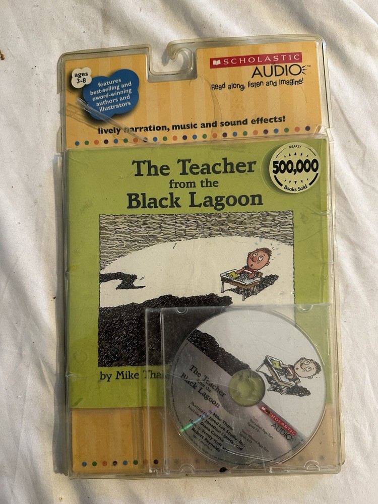Scholastic Read-Along Book & CD Teacher From The Black Lagoon Audio Story Set